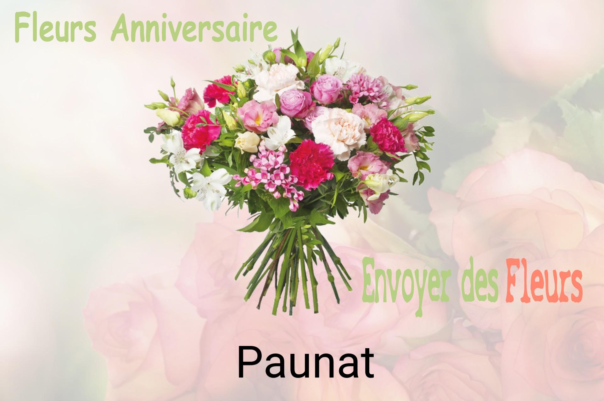 Bouquet de fleurs d’anniversaire livré à Paunat